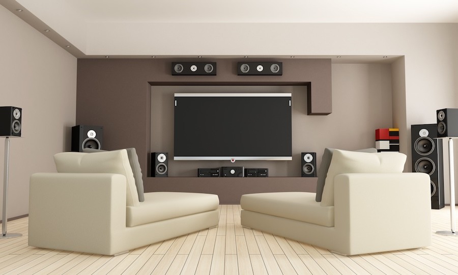 Create an immersive movie experience with surround sound.